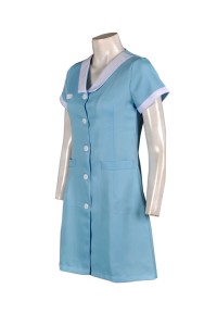 NU019 tailor made nurse uniform team group uniform design company hk 